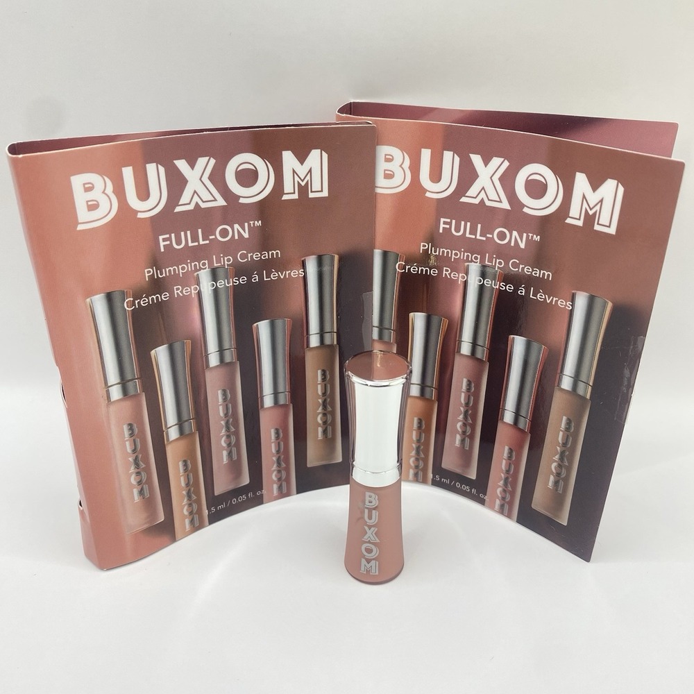 2x Buxom Full On  Plumping Lip Cream White Russian 1.5ml Deluxe Mini New